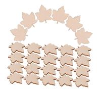 Operitacx 150pcs Unfinished Wooden Maple Leaf Cutouts for Crafts Paintable Fall Leaves Decor DIY Embellishments for Thanksgiving Versatile Rustic Autumn Decorations