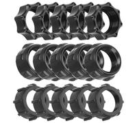 Operitacx 15pcs Black Plastic Tightening Ring for Wireless Charger Compatible with Car Phone Mount Ball-joint Fixed Adapter Nut, Portable and Sturdy for On-the-go Use and While Driving