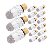 Operitacx 15pcs Capacitive Stylus Pen Nibs Replacement with External Thread Mesh Conductive Tips for Tablets and Phones Silver Fiber Fine Touch Screen Pen Tips