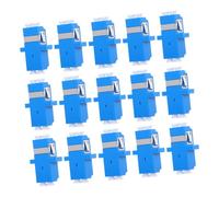 Operitacx 15pcs Lc to Lc Singlemode Fiber Coupler Flange Type Optical Fiber Adapter Material for Server Rack Patch Panel Network Connector Compatible