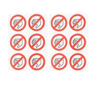 Operitacx 15PCS Self-Adhesive Do Not Touch Warning Stickers Safety Labels with Peel and Stick Design for Factory Workshop Equipment Workplace Caution Decals for Accident Prevention