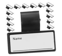 Operitacx 15pcs Stethoscope Name Tags Identification Plates for Medical Professionals Portable Plastic Id Clips with Information Easy Attachment for Enhanced Professional Appearance