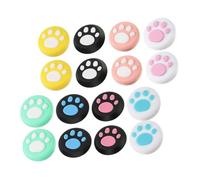 Operitacx 16pcs Cute Paw Pattern Joystick Grip Caps Non Slip Thumb Covers Compatible with Nintendo Controller for Enhanced Precision and Comfortable Gaming
