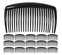 Operitacx 16pcs Plastic Hair Side Comb - Anti-Slip Side Combs with Fine Teeth for Half-Up Styles, French Twist & Daily Hold - Girls Updos and DIY Hair Accessories