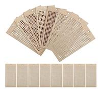 Operitacx 16pcs Wooden Bookmark Cross Stitch Kits, Cross Stitch Bookmark Kits, DIY Embroidery s for DIY Crafts