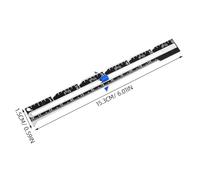 Operitacx 18 Pcs Multifunctional Sewing Ruler with Sliding Gauge Accurate Slotted Spacing Tool for Quilting Knitting Crafting Projects for Beginners Compact Storage Design