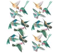 Operitacx 18pcs Anti-Collision Static Window Cling Stickers Removable DIY Bird Strike Prevention Window Decals with Lovely Shapes Made from Sturdy PVC and Pet Film for Home and Office