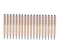 Operitacx 18pcs Crystal Glitter Gel Pen Diamond Stylus for School Office Stationery Metallic Gold for Touch Screen Use