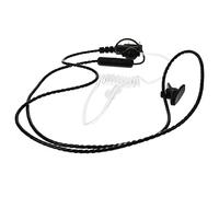 Operitacx 1pc Acoustic Tube Earpiece Radiation Headset with Noise Isolating Earbuds Secure Clip Design for Communication Durable Transparent Tube for Sound Transmission