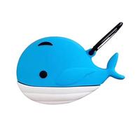 Operitacx 1Pc Cartoon Whale Shape Silicone Protective Case for Shockproof Cover with Hanging Hook Cute White Design for Adults