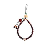 Operitacx 1Pc Chinese Style Beaded Phone Lanyard Wrist Strap Lost Mobile Phone Hanging Rope for Hiking Biking Jogging Vintage Design Smooth Surface for Friends
