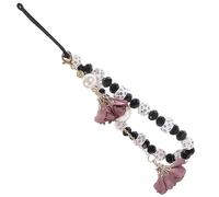 Operitacx 1pc Crystal Beads Flower Phone Lanyard Strap Non Slip Mobile Phone Wrist Chain Decorative for Hands Use for Any Occasion Random Color