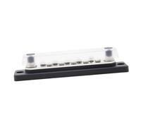 Operitacx 1pc Position Professional Power Distribution Bus Bar Terminal Block for Motorbike High Safety Voltage Capacity Wiring Protection Includes Transparent Cover