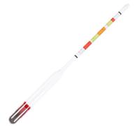 Operitacx 1pc Three-range Alcohol Hydrometer for Home Brew with Color Bands Easy-read Scale for Wine Beer Kombucha Testing Measures Specific Gravity Potential Alcohol and Brix Random Color