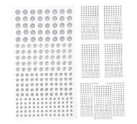 Operitacx 1set Bedazzling Gems Face Eyelets for Paper Crafts Gel Nail Stickers Rave Jewels Glitter Nail Polish Festival Accessories Pins Sparkle Tooth Gem Kit Pride Acrylic 8sheets