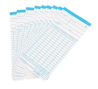 Operitacx 1set Double-Sided Attendance Cards for Office Use Paper for Accurate Employee Punching Weekly and Biweekly Tracking
