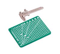 Operitacx 1Set Miniature Vernier Caliper Model for Dollhouse Micro Scene Decoration DIY Mini House Tiny Ruler Mat for Room School Supplies Enhances Aesthetic with Minimalist