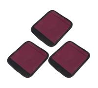 Operitacx 1set Removable Chin up Bar Handle Grip Sleeve with Soft Cushion Polyester Cover, Comfortable Grip and Friction Reduction for Barbell and Gymnastic Rings in Home Gym Use 3pcs