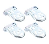 Operitacx 2 Pairs Bike Rear Foot Pegs Folding Iron Pedals for Bicycle | Precision Made, Foldable Design, High Reliability, Easy Assembly, Silver Finish, Bike Use, Bicycle Fit
