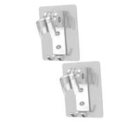 Operitacx 2 pcs Adjustable Shower Head Holder Bracket with Strong Adhesive Punch Mount for Handheld Shower Durable Aluminum Base for Home and Hotel Bathroom Use