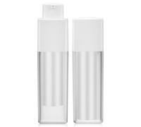 Operitacx 2 Pcs Airless Pump Bottle Refillable Travel Bottles 30ml Lightweight Frosted Plastic Stylish Design for Business Trips and Home Use