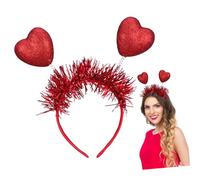Operitacx 2 Pcs Cupid Heart Headbands for Valentines Day Comfortable Flexible Design Versatile Party Accessories for All Ages Cute Heart Boppers for Celebrations