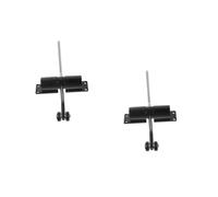 Operitacx 2 pcs Heavy Duty Automatic Door Closer for Home and Office Black Spring Closer with Strong Force Suitable for Storm