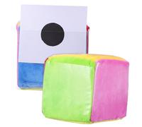 Operitacx 2 Pcs Large Pocket Dice Story Cubes Soft Educational Game Dice for Classroom Teaching Interactive Learning with Card Pockets Lightweight Portable