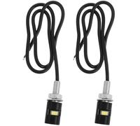 Operitacx 2 Pcs LED License Plate Lights for Truck and Motorcycle High Brightness Aluminium Alloy Screw Bolt Tag Lights with Long Lifespan Waterproof for Outdoor Use