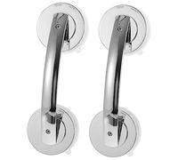 Operitacx 2 Pcs Super Power Suction Grip Bars for Doors and Windows Silver Furniture Handles with Bearing Capacity Easy Install Safety Support for Elderly Disabled Pregnancy and Injury