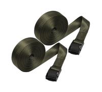 Operitacx 2 Rolls Heavy Duty Nylon Buckle Straps for Cargo Securing Military Green Wide Endless Ratchet Lashing Straps for Outdoor Moving Motorcycle and Trunk Fixing with Wear Resistant