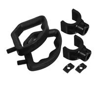 Operitacx 2 Sets Black Wheelchair Footrest Handle Clasps and Fastener Blocks Sturdy Footrest Handle Parts for Mobility Aids Suitable for Adult Wheelchairs