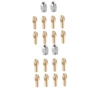 Operitacx 2 Sets Brass Collet Electric Grinding Drill Holder Nut Accessory Brass Nuts for Rotary Tools Durable and Efficient DIY Tool Accessories