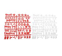 Operitacx 2 Sets Christmas Felt Board Letters with Plastic Alphabet Symbols Changeable Holiday Message Board Decor for Home Office School DIY for Festive Words and Creative Learning