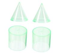 Operitacx 2 Sets Cylinder and Cone Volume Ratio Demonstrator Math Manipulatives Geometric Learning Tool for Mathematics Education Accurate Scaled Models for Classroom and Home Use