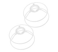Operitacx 2 Sets DIY Round Lampshade Frame for Table Lamp Iron Lamp Shade Holder for Home and Hotel Simple Structure Lampshade Accessory