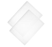 Operitacx 2 Sets Lettering Rulers Clear Plastic Straight Line Stencil Templates with Spacing for Writing Calligraphy Sketching Journal Drafting and Envelope Addressing Guide