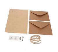 Operitacx 2 Sets Vintage Letter Paper and Envelope Set Elegant Stationery Kit with Retro Writing Papers Classic Portable Letter Writing Kit for Thank You Notes Poems Greetings and