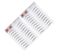 Operitacx 2 Sheets Waterproof 3D Hair-Like Eyebrow Tattoo Stickers, Temporary Fake Eyebrows for Men Women, No Time, Suitable for Sensitive Skin