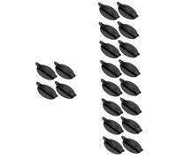 Operitacx 20 Pcs Self Adhesive Cabinet Pull Handles No Drilling Required Durable Drawer Knobs for Kitchen Dresser and Cupboard Black