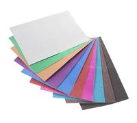 Operitacx 20 Sheets Self-Adhesive Glitter Cardstock Paper Multi-Color Sparkling Craft Paper for DIY Scrapbooking Cutting and Handmade Art Projects