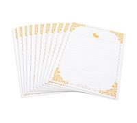 Operitacx 20 Sheets Vintage Writing Paper Lined Decorative Letter Papers with Antique Border for Invitations Greetings Poems Calligraphy Practice Thick Texture for Crafting and
