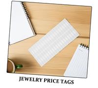 Operitacx 2000PCS Self Adhesive Jewelry Price Tags White Blank Rectangle Labels Strong Adhesion Easy Peel for Necklace Earrings Bracelet Identification and Pricing
