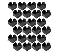 Operitacx 200pcs Black Paper Chocolate Candy Cups with High Temperature Resistance and Food-grade Material for Bakery Party and Anniversary Candy Packaging