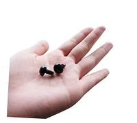 Operitacx 200pcs Black Plastic Screw Doll Noses for DIY Plush Animal Craft Projects Durable Animal Nose Supplies for Handmade Scrapbooking Sewing Decorations