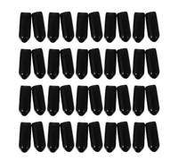 Operitacx 200pcs Black Rubber Headband End Caps Tubing Tips Suitable for 7mm Headbands Easy to Install Extra Comfort DIY Making Accessories