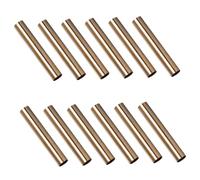 Operitacx 200pcs Copper Tube Beads for Jewelry Making Craft Spacer Tubes for Bracelets and Necklaces Metal Beads for DIY Craft Supplies with Secure Connection Design