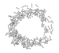 Operitacx 200pcs Eyeglass Repair Parts Nose Pad Screws Reliable Performance Precise Nose Pad Repair High-strength Metal Silver for Travel and Office Desk Drawers