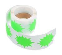 Operitacx 200pcs Fluorescent Price Labels Stickers Self Adhesive Burst Signs for Retail Garage Crafting High Visibility Light Green Tags for Easy Organization Inventory Management