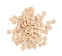 Operitacx 200Pcs Half Wooden Beads Unfinished Natural Wood Balls for DIY Craft Jewelry Making Rustic Basswood Embellishments for Handmade Charms and Rustic Art Projects
